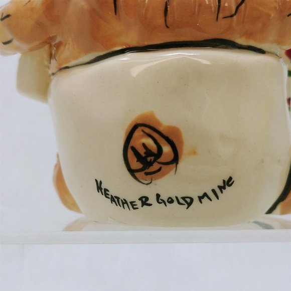 Trinket Nursery Decor Blue Sky Corp Baby Bear Signed Heather Goldmine Vintage - Picture 9 of 9